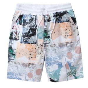 ✨ STAPLE Woodlawn Nylon Multicolored Shorts - Size XS